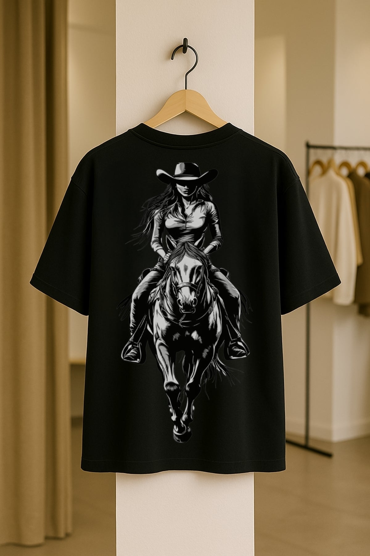 DOLK Oversized Cowgirl Unisex Tee - Spirit of the West