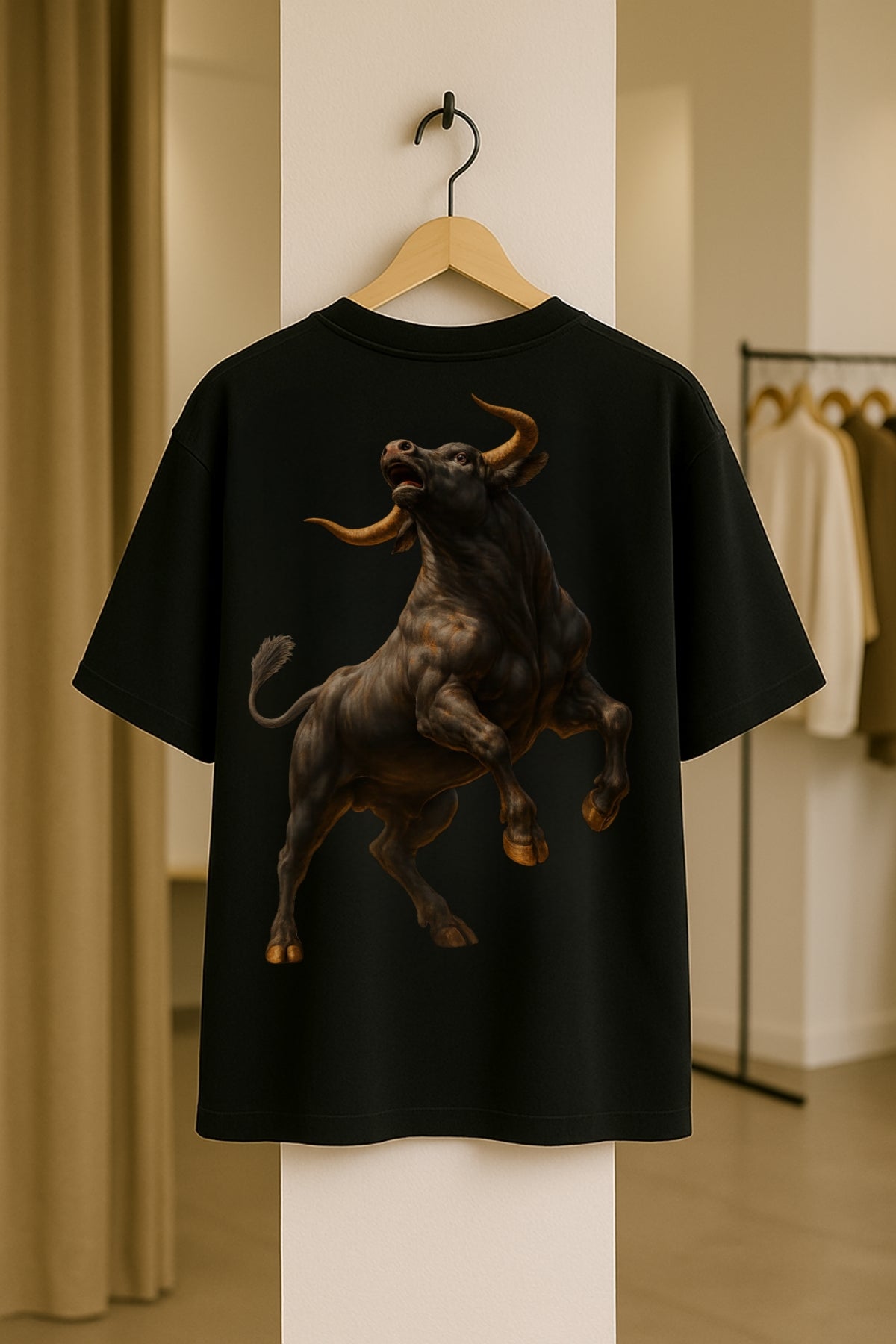 DOLK Oversized Bull Unisex Tee - Fury of Strength