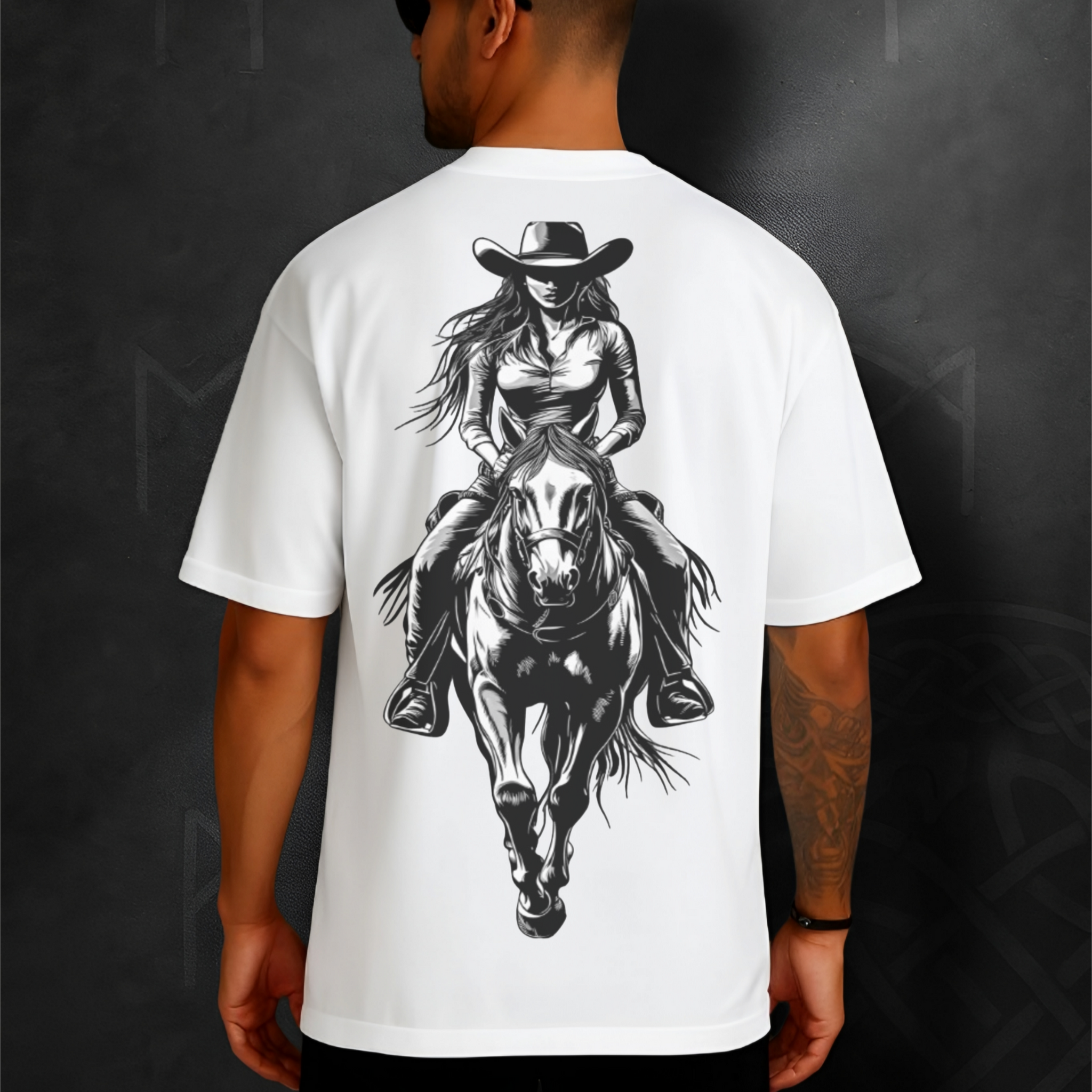DOLK Oversized Cowgirl Unisex Tee - Spirit of the West