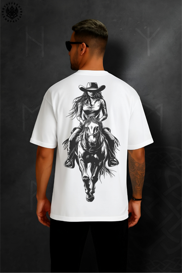 DOLK Oversized Cowgirl Unisex Tee - Spirit of the West