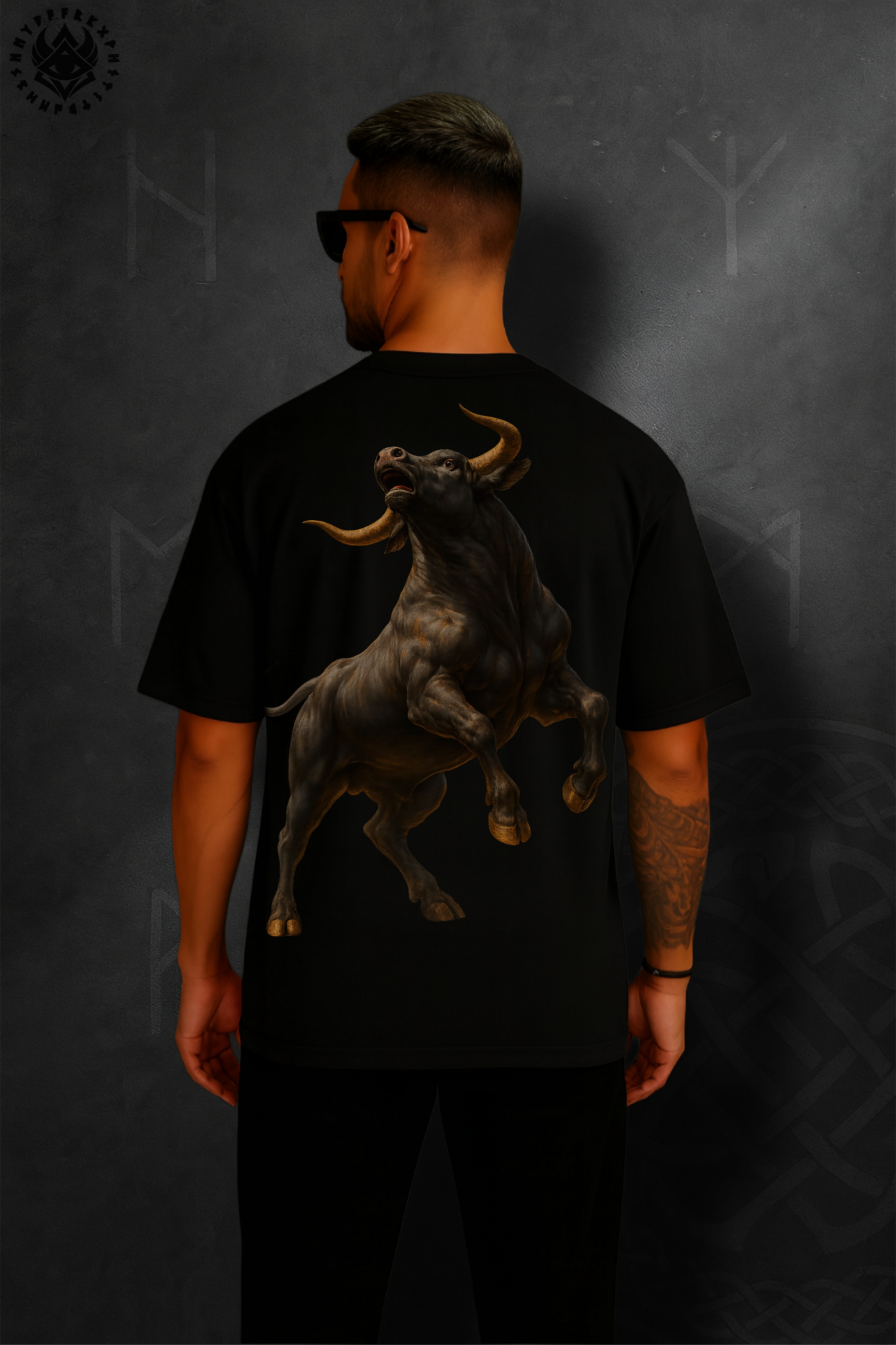 DOLK Oversized Bull Unisex Tee - Fury of Strength