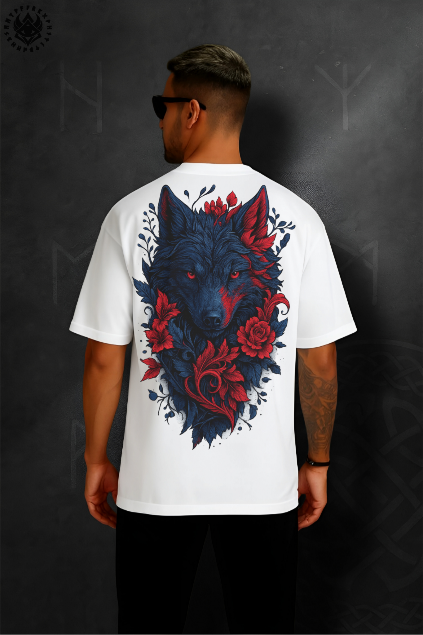 DOLK Oversized Wolf Unisex Tee - Rose of the Night