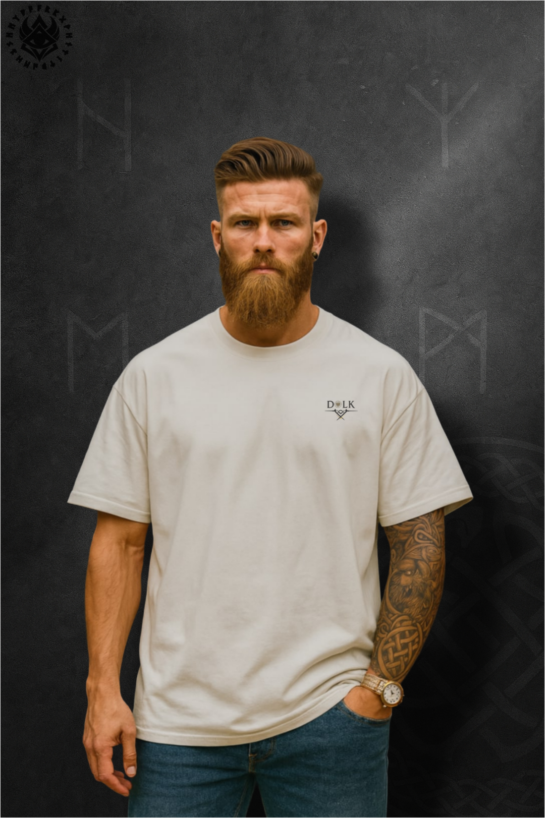DOLK Oversized Skull Unisex Tee - Deadly Silence