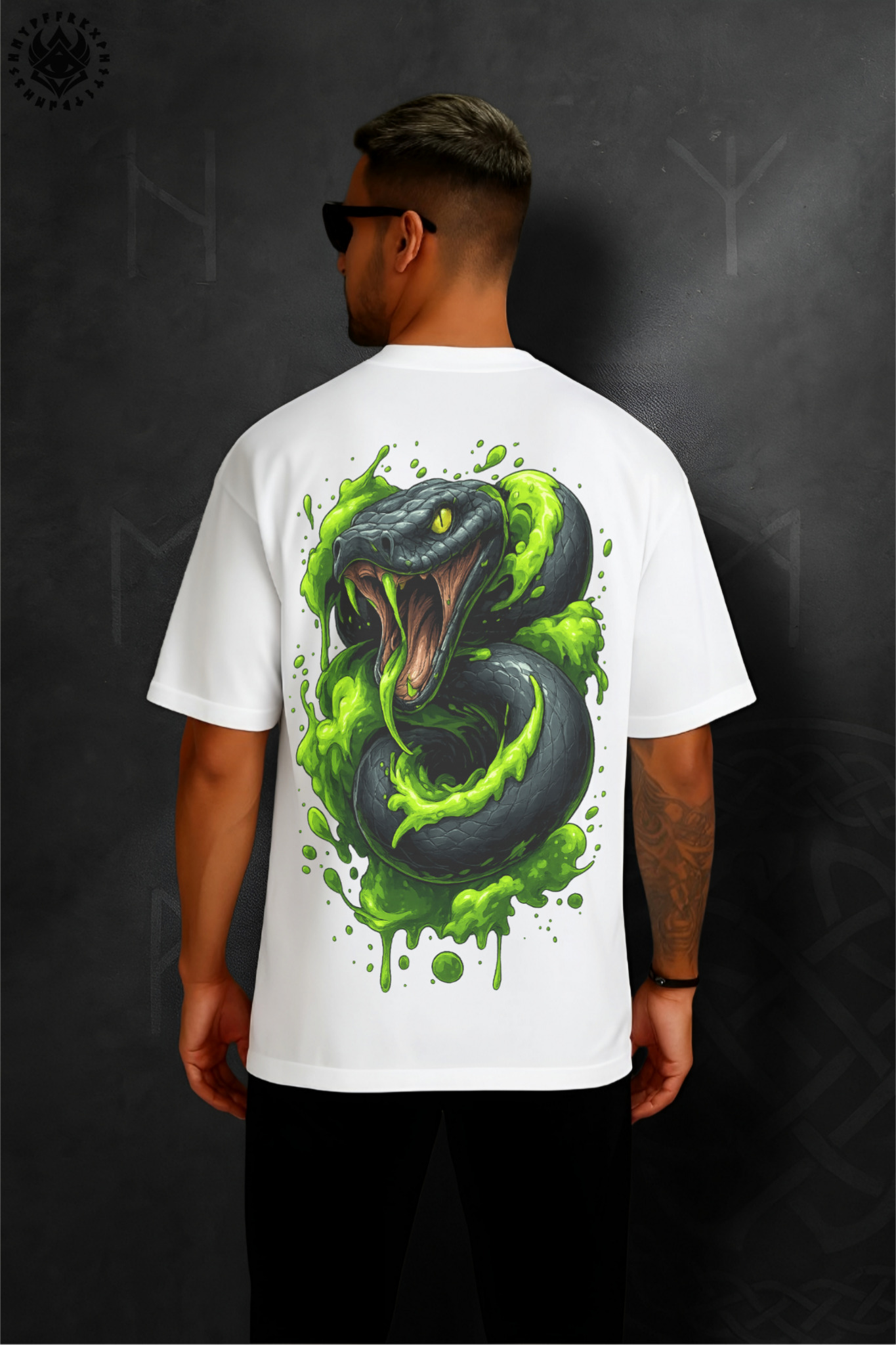 DOLK Oversized Snake Unisex Tee - Venom of Rebellion
