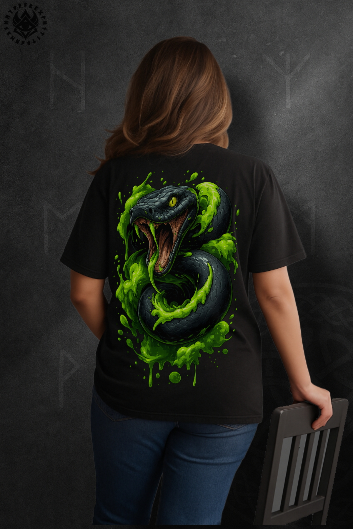 DOLK Oversized Snake Unisex Tee - Venom of Rebellion