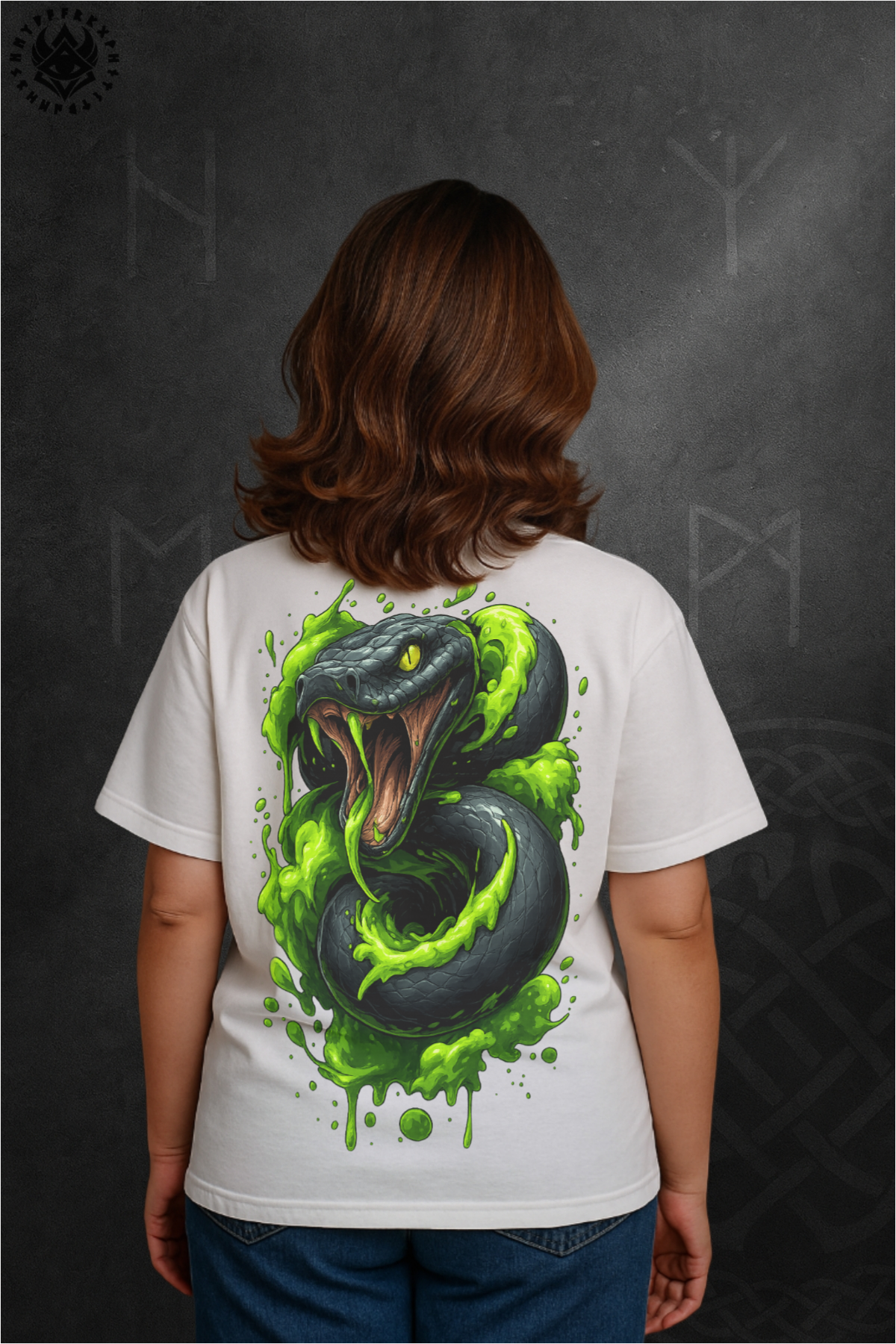 DOLK Oversized Snake Unisex Tee - Venom of Rebellion