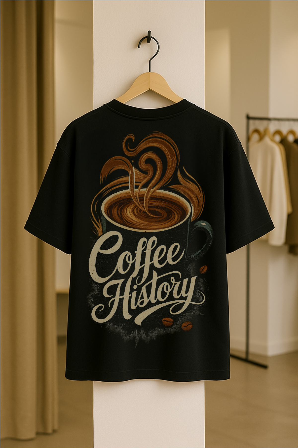 Dolk Oversized Daily Grind Unisex Tee-Coffee vs Mocha