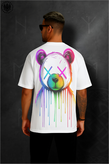 Dolk Oversized Drum & Dance Unisex Tee – Neon Panda