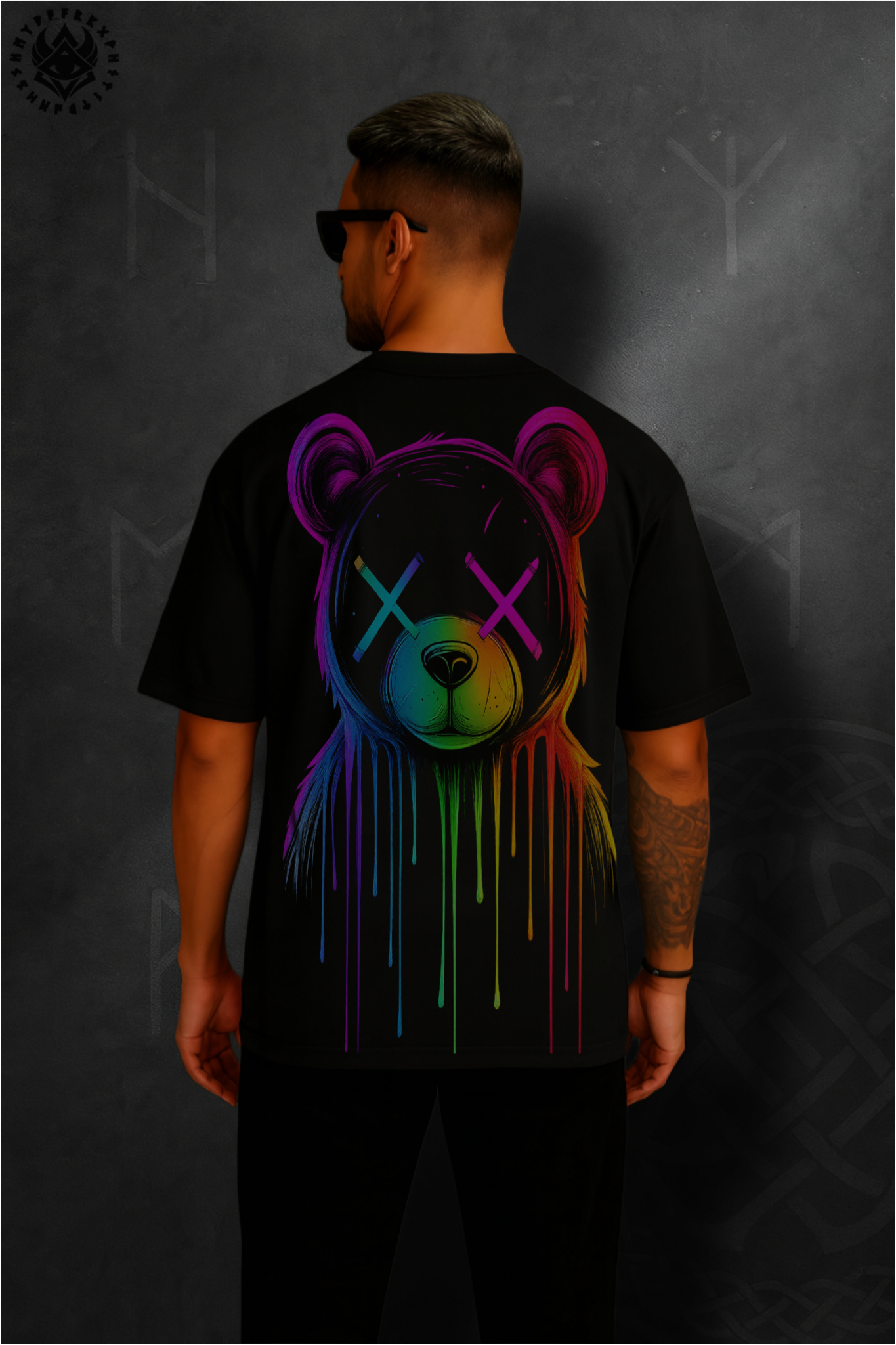 Dolk Oversized Drum & Dance Unisex Tee – Neon Panda