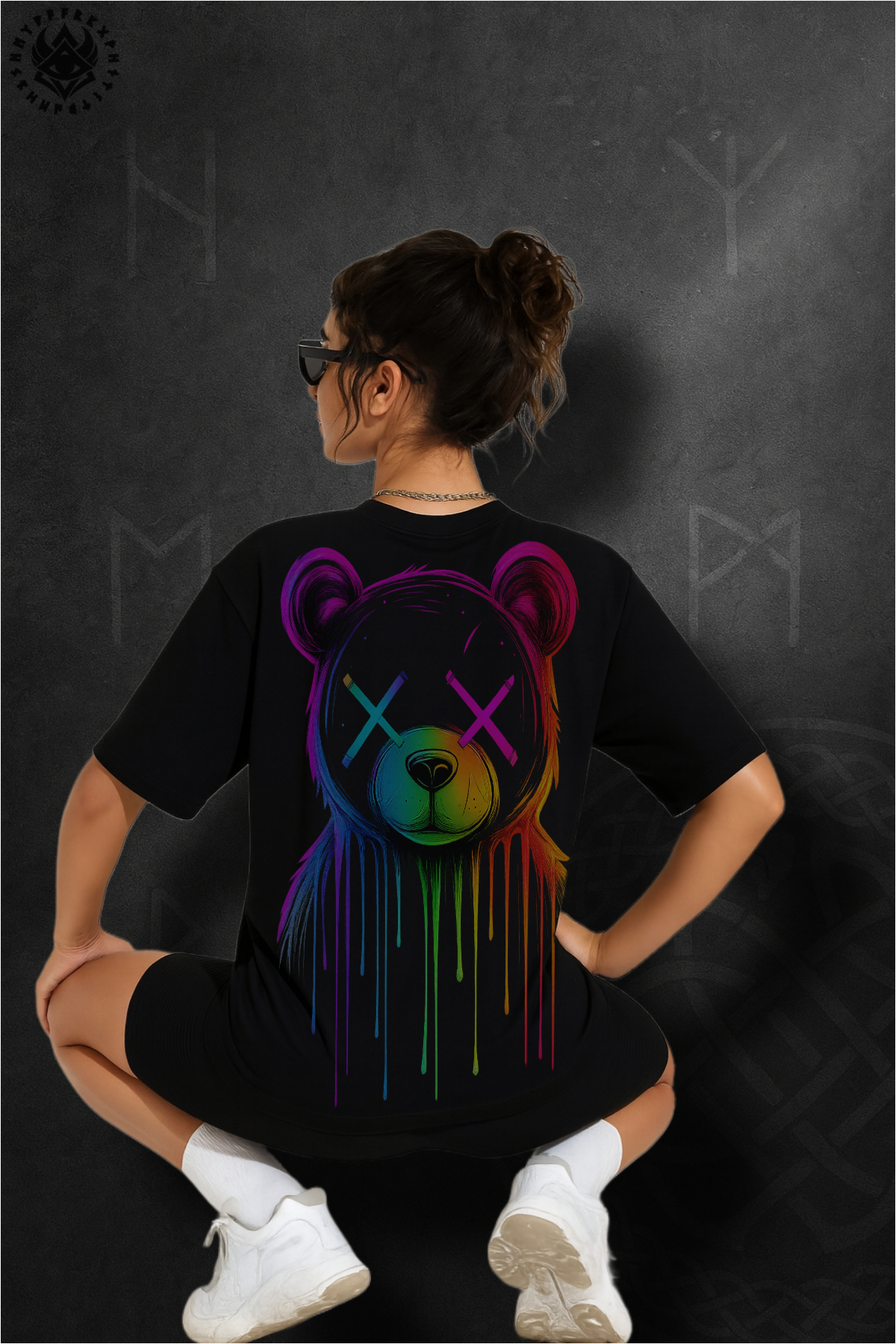 Dolk Oversized Drum & Dance Unisex Tee – Neon Panda