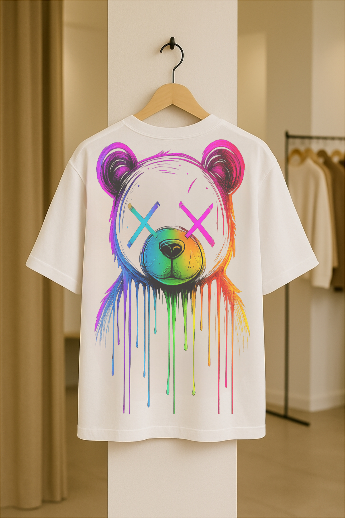 Dolk Oversized Drum & Dance Unisex Tee – Neon Panda