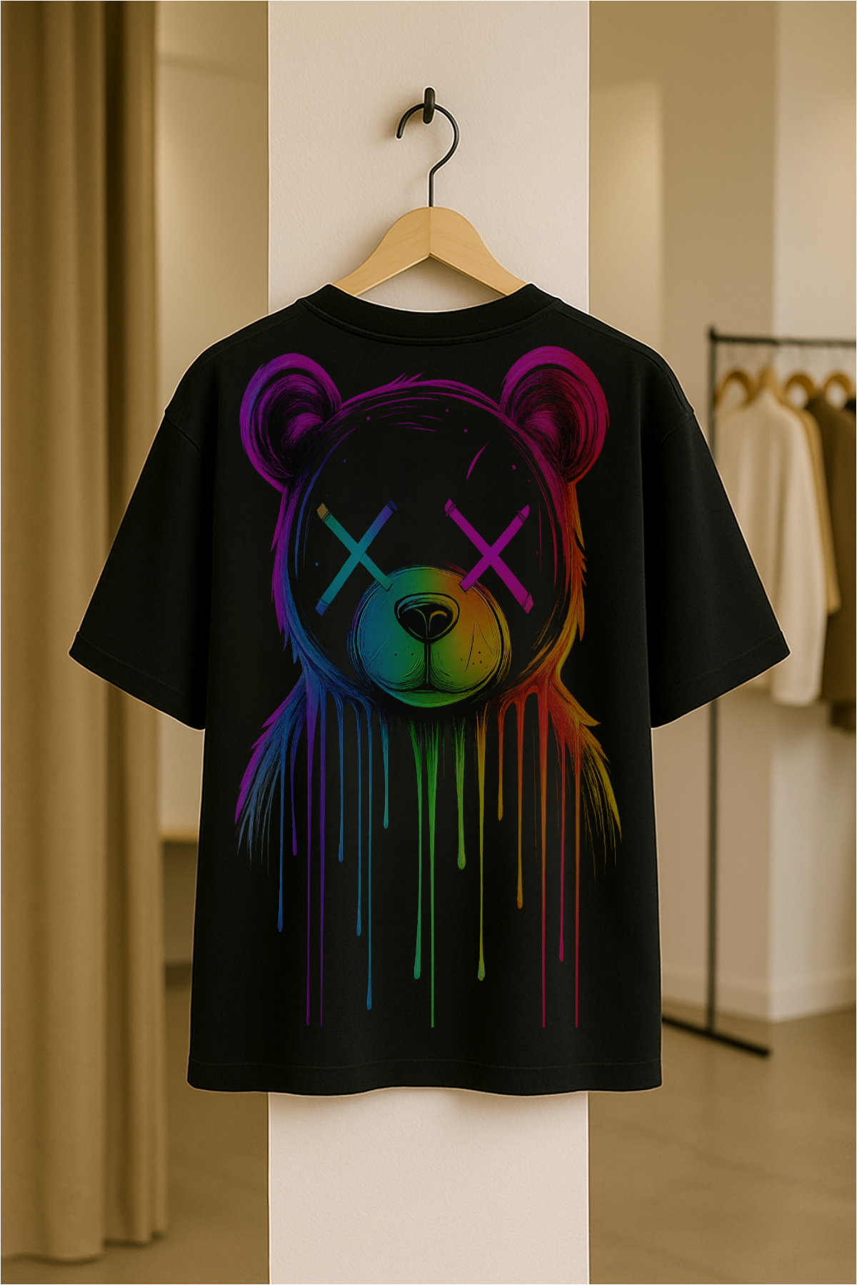 Dolk Oversized Drum & Dance Unisex Tee – Neon Panda