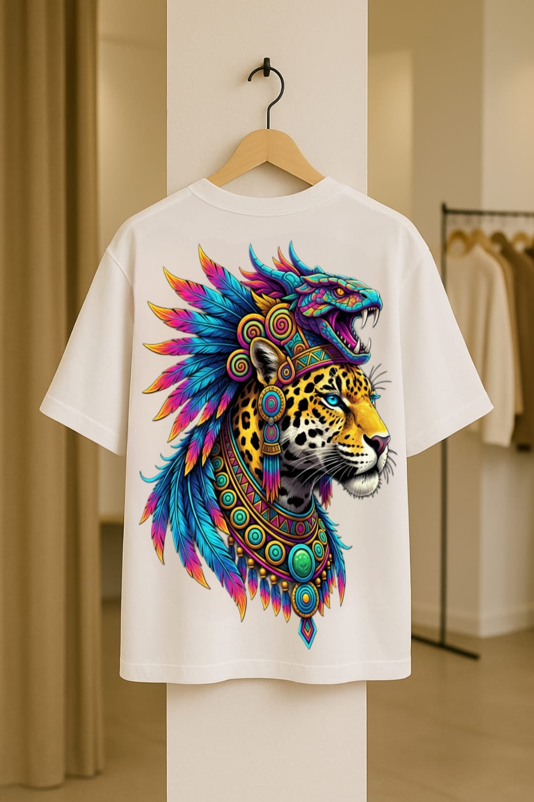 JAGUAR SPIRIT & AZTEC POWER Dolk Oversized Unisex T-shirt