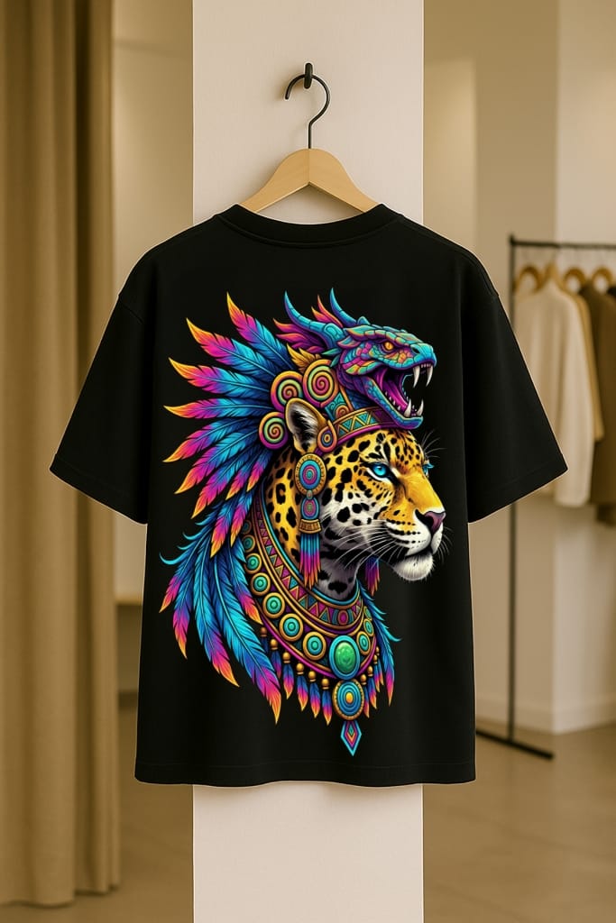 JAGUAR SPIRIT & AZTEC POWER Dolk Oversized Unisex T-shirt
