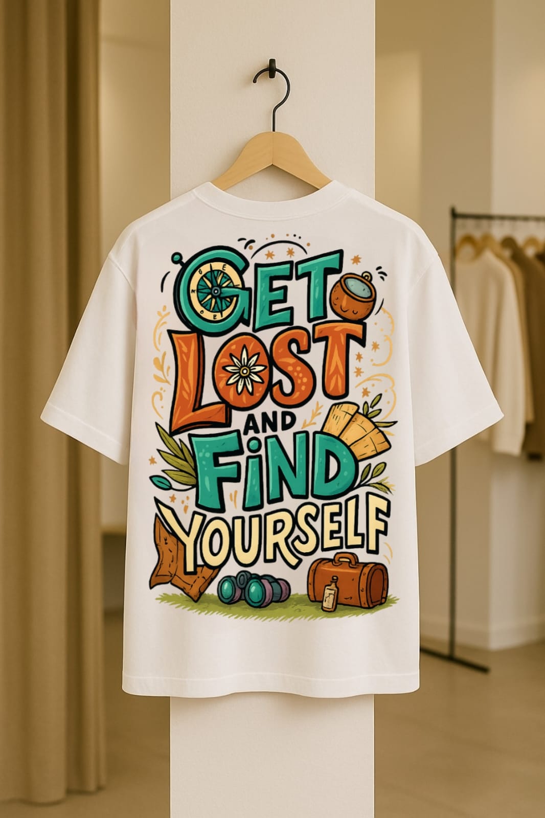 WANDER WITHIN Dolk Oversized Unisex T-shirt