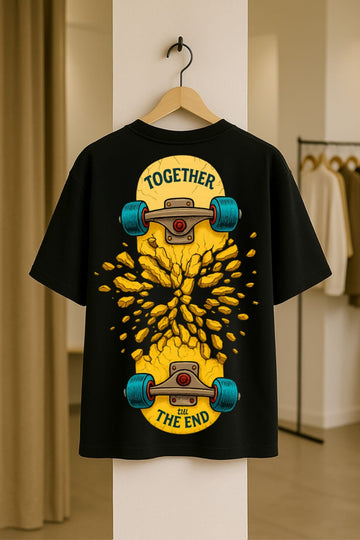 TOGETHER TILL THE END Dolk Oversized Unisex T-shirt