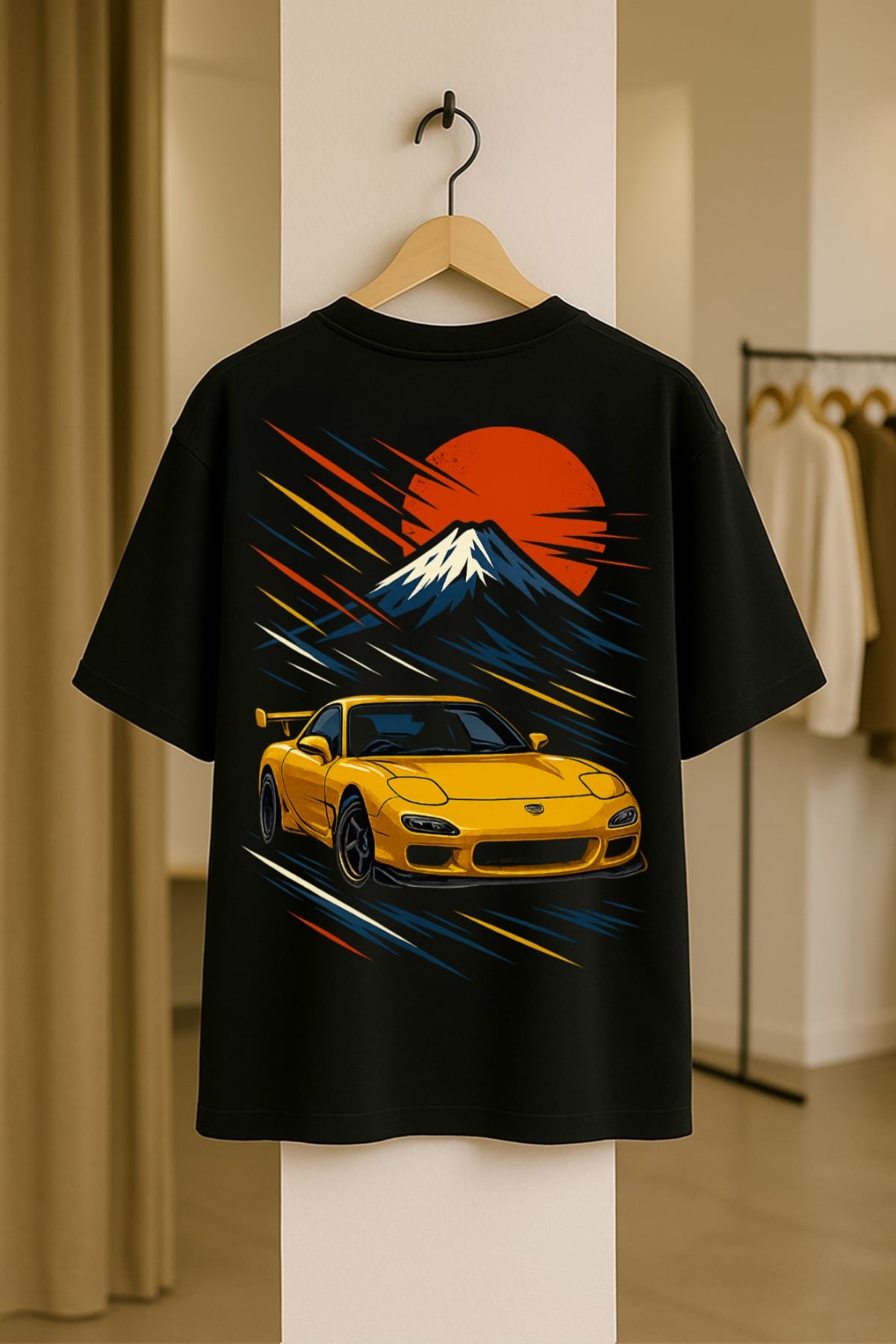Sunset Drift – RX7 Spirit Dolk Oversized Unisex T shirt