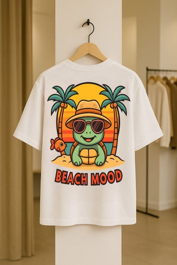 Beach Vibes Turtle Dolk Oversized Unisex T-shirt