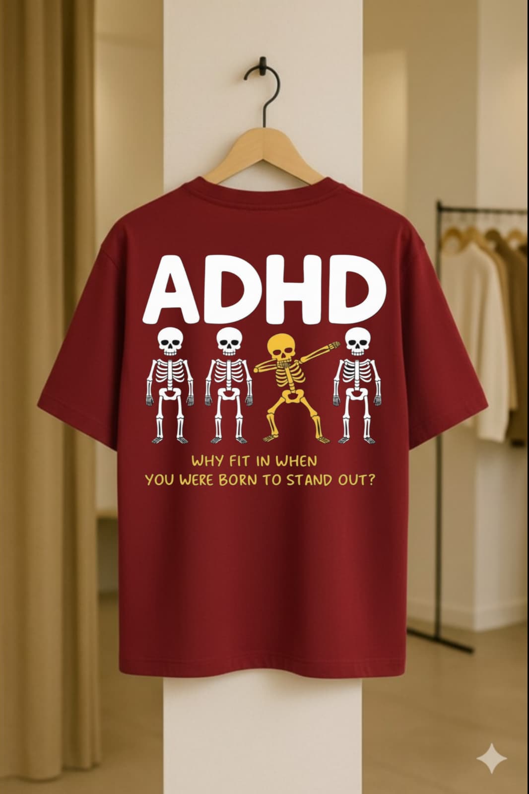 Born To Stand Out Dolk Oversized Unisex T-shirt