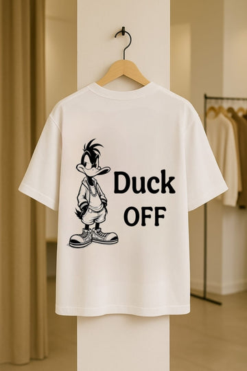 Duck Off Attitude Dolk Oversized Unisex T shirt
