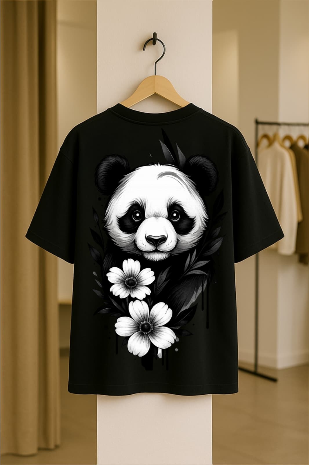 Panda Animal Lovers Dolk Oversized Unisex T-Shirt