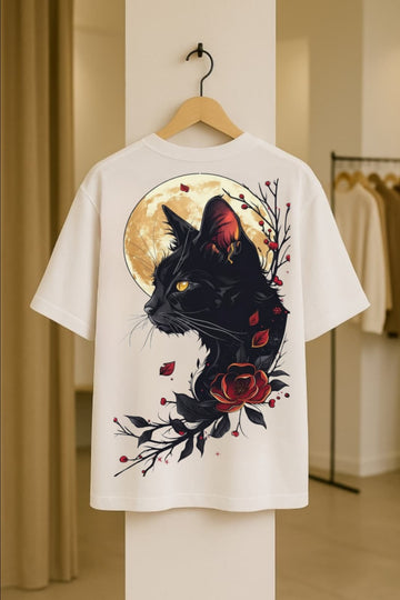 Cat & Moon DOLK Oversized Cat Unisex T Shirt