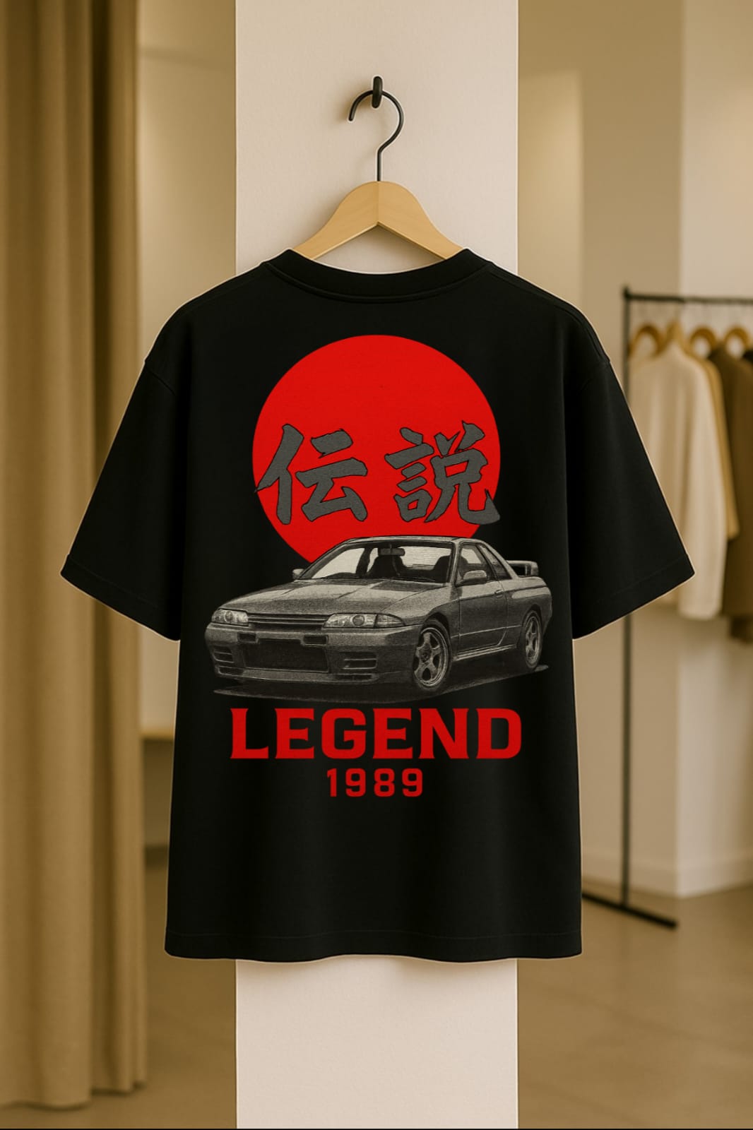 Legend R32 Skyline GTR Dolk Oversized Car Culture Unisex T-Shirt