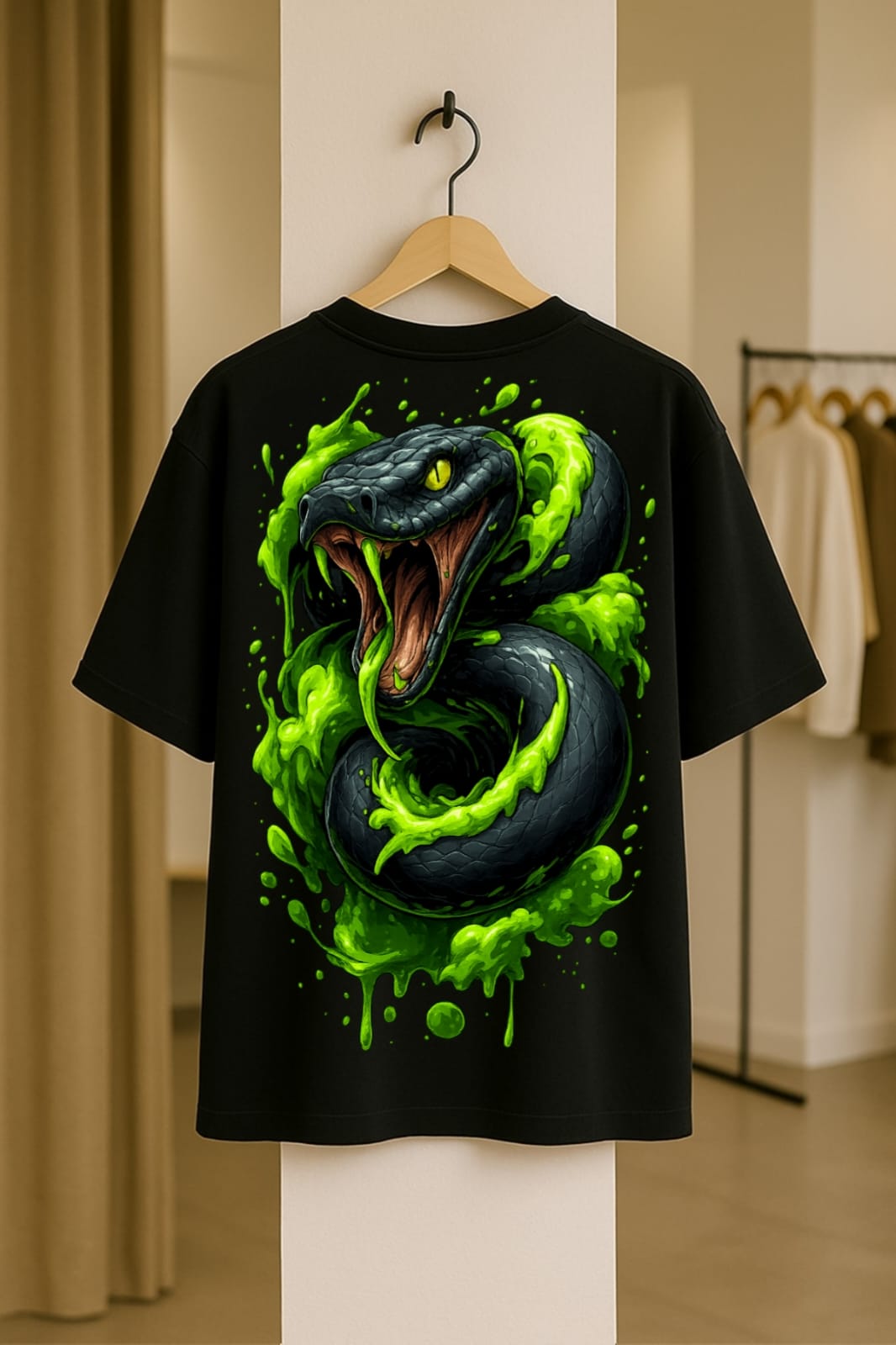 Venom of Rebellion DOLK Oversized Snake Unisex T Shirt