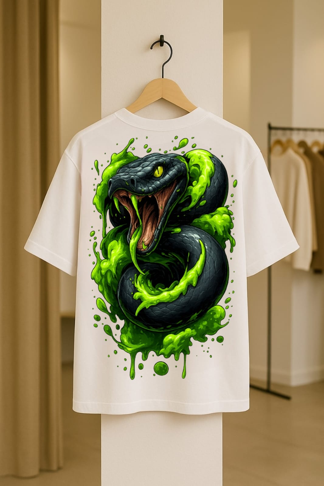 Venom of Rebellion DOLK Oversized Snake Unisex T Shirt