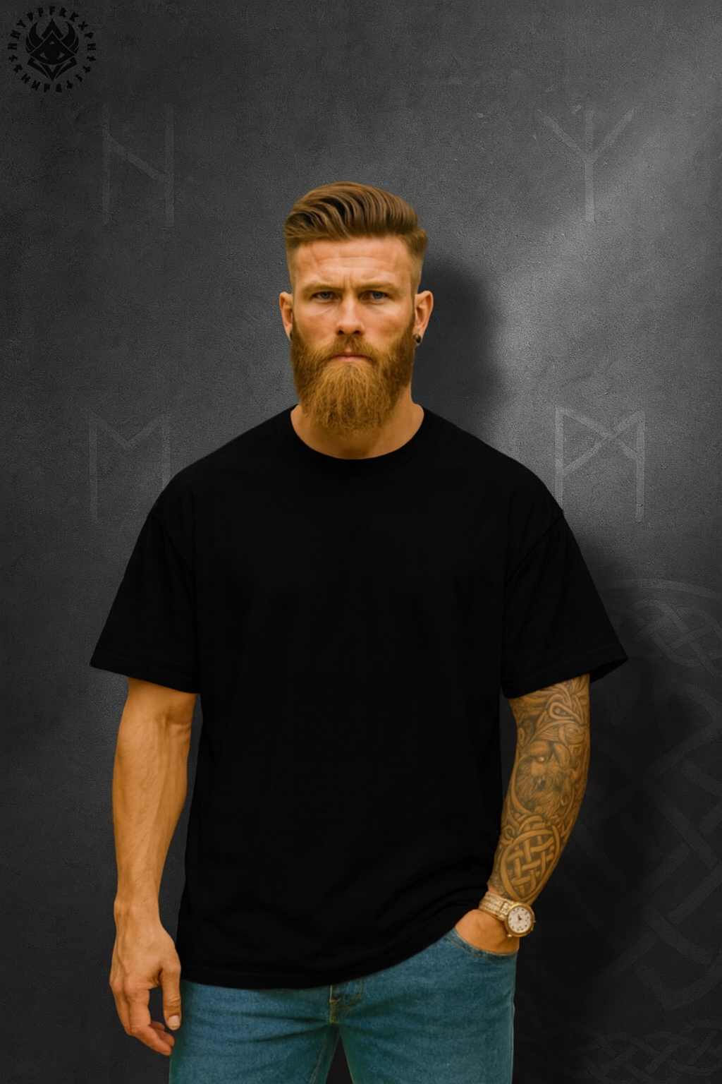 Dolk Oversized Skull & Rose Unisex Tee – Tribal Skull